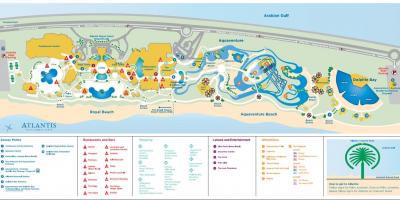 Mapa de la Atlántida de Dubai