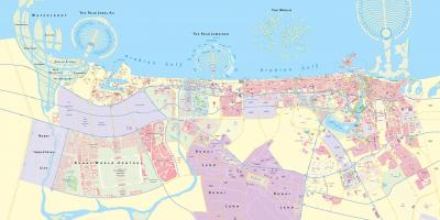Mapa de las calles de Dubai