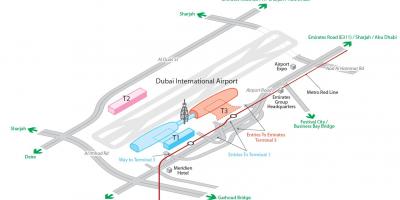 Dxb aeropuerto mapa