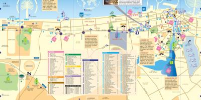 Mapa del centro de la ciudad de Dubai