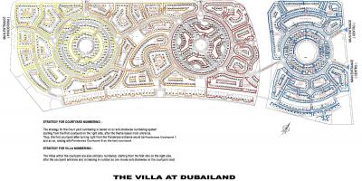 La villa de Dubai mapa de ubicación