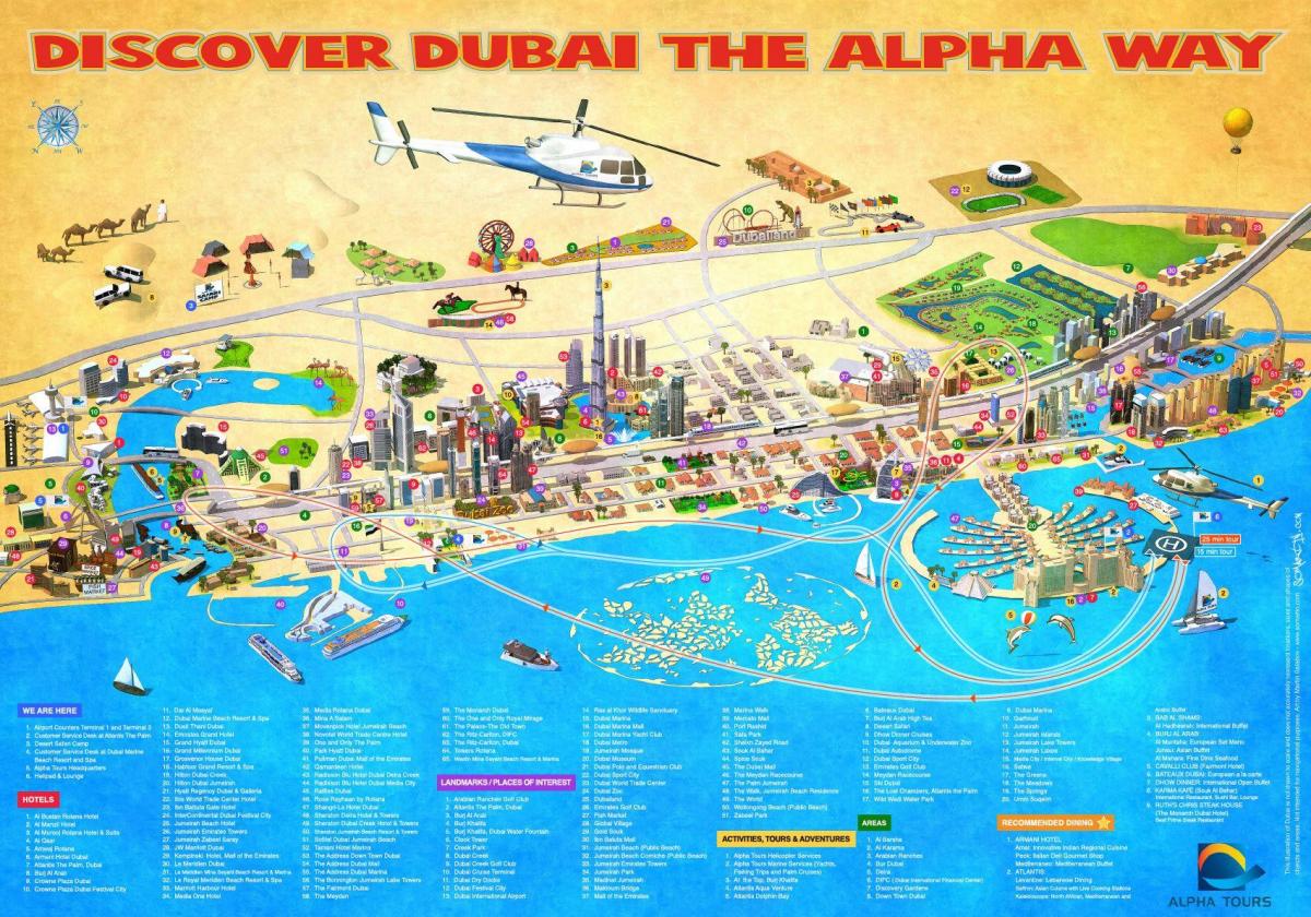 mapa del Burj Al Arab