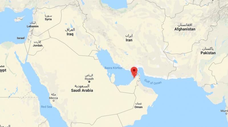 ubicación de Dubai en el mapa del mundo