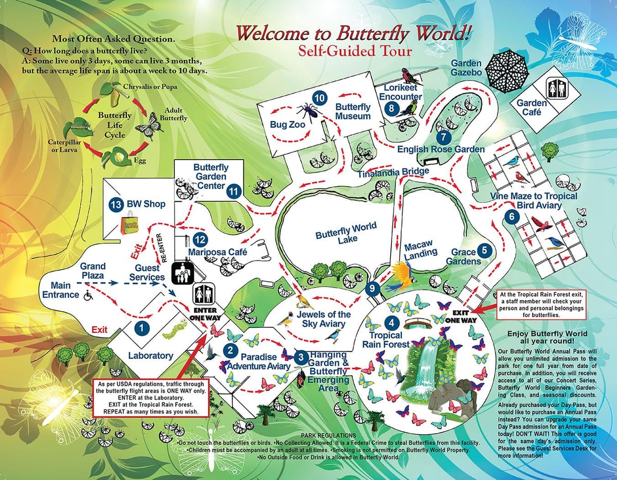 Dubai jardín de mariposas mapa de ubicación