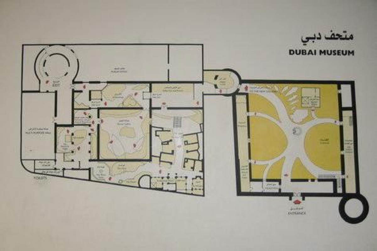 Museo de Dubai mapa de ubicación