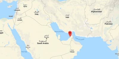 Ubicación de Dubai en el mapa del mundo