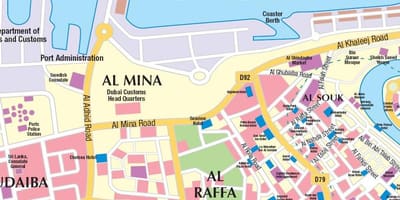 Dubai port mapa